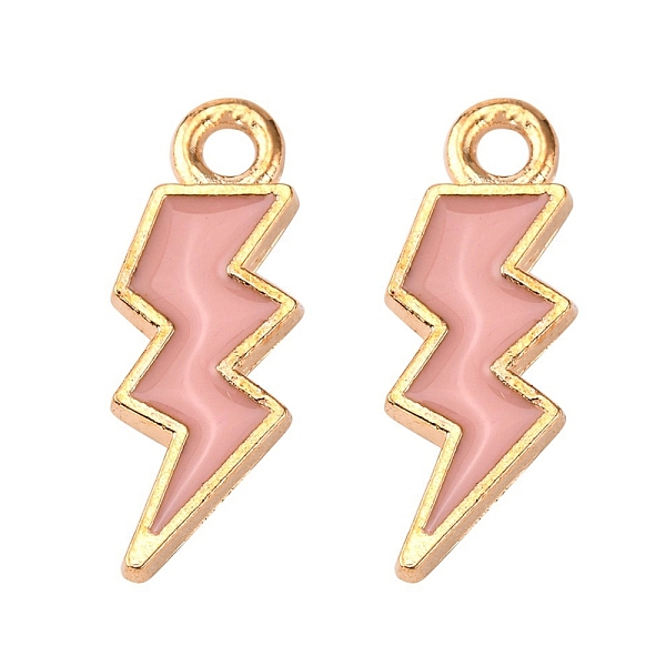 PandaHall Alloy Enamel Pendants, Lightning Bolt, Light Gold, Misty Rose, 20x7x1.5mm, Hole: 2mm Alloy+Enamel Lightning Bolt
PandaHall Alloy Enamel Pendants, Lightning Bolt, Light Gold, Misty Rose, 20x7x1.5mm, Hole: 2mm Alloy+Enamel Lightning Bolt