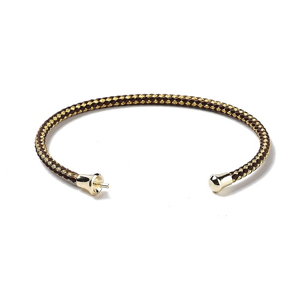 PandaHall Stainless Steel Cuff Bangle Making, with Golden Tone Brass Finding, for Half Drilled Beads, Saddle Brown, Inner Diameter...
PandaHall Stainless Steel Cuff Bangle Making, with Golden Tone Brass Finding, for Half Drilled Beads, Saddle Brown, Inner Diameter...