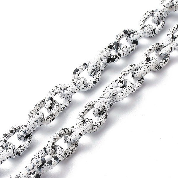 PandaHall Spray Painted CCB Plastic Cable Chains, Oval, White, 25.5x18x6mm, 39.37 inch(1m)/strand Plastic White
PandaHall Spray Painted CCB Plastic Cable Chains, Oval, White, 25.5x18x6mm, 39.37 inch(1m)/strand Plastic White