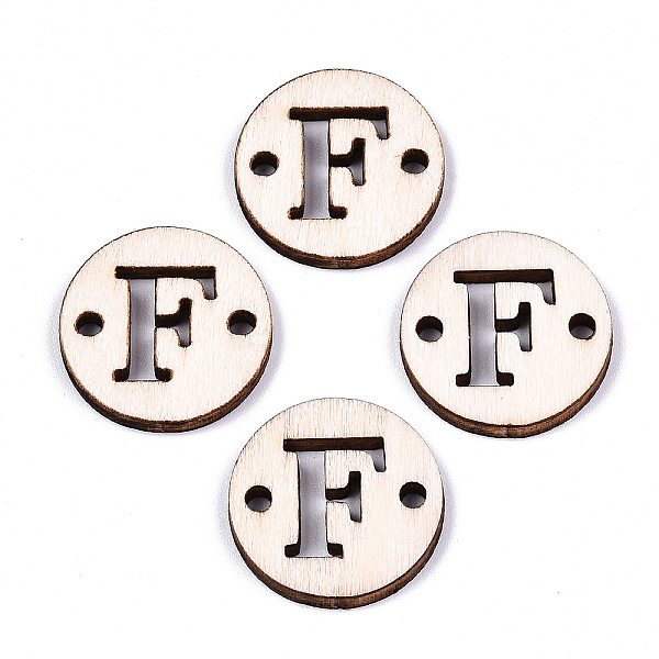 PandaHall Unfinished Natural Poplar Wood Links Connectors, Laser Cut, Flat Round with Word, Letter.F, 19.5x2.5mm, Hole: 2mm Wood Letter F
PandaHall Unfinished Natural Poplar Wood Links Connectors, Laser Cut, Flat Round with Word, Letter.F, 19.5x2.5mm, Hole: 2mm Wood Letter F