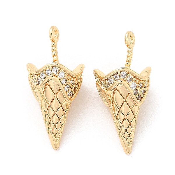 PandaHall Brass Pendants, with Cubic Zirconia, Ice Cream, Real 18K Gold Plated, 19x9mm, Hole: 0.9mm Brass+Cubic Zirconia Ice Cream Clear
PandaHall Brass Pendants, with Cubic Zirconia, Ice Cream, Real 18K Gold Plated, 19x9mm, Hole: 0.9mm Brass+Cubic Zirconia Ice Cream Clear