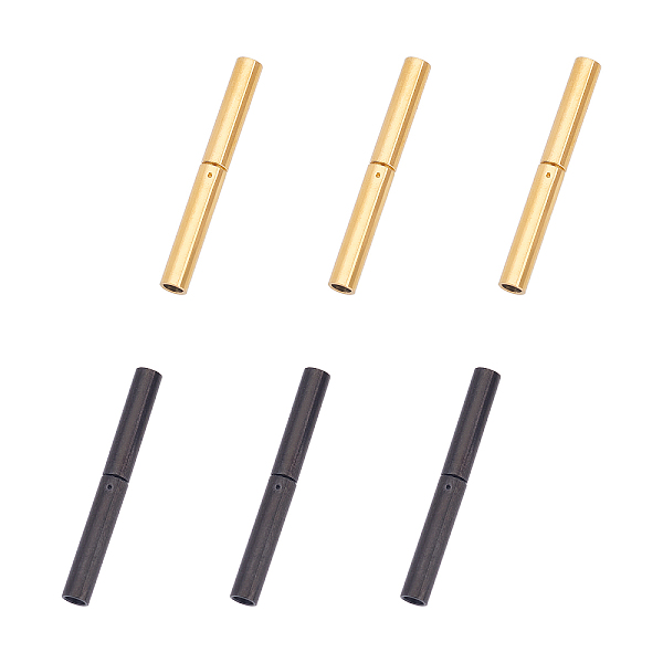 PandaHall Unicraftale 6Sets 2 Style 304 Stainless Steel Bayonet Clasps, Ion Plating (IP), Column, Mixed Color, 21x2.5mm, Hole: 1.5mm 304...
PandaHall Unicraftale 6Sets 2 Style 304 Stainless Steel Bayonet Clasps, Ion Plating (IP), Column, Mixed Color, 21x2.5mm, Hole: 1.5mm 304...