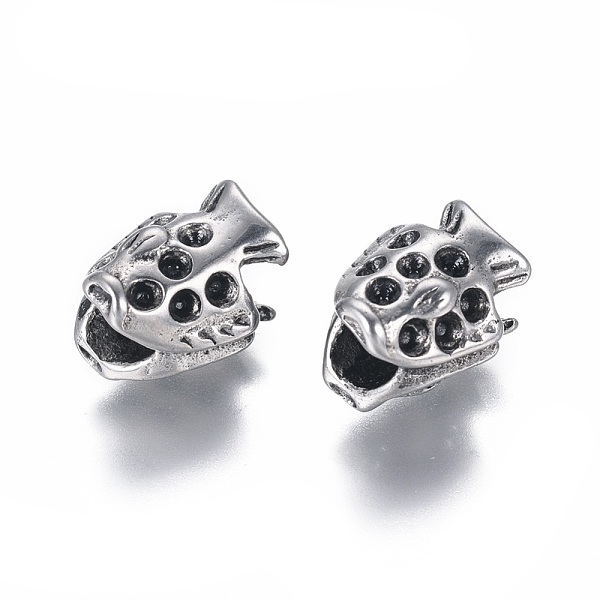 PandaHall 304 Stainless Steel European Bead Rhinestone Settings, Large Hole Beads, Fish, Antique Silver, 12x10.5x9.5mm, Hole: 4.5mm, Fit For...
PandaHall 304 Stainless Steel European Bead Rhinestone Settings, Large Hole Beads, Fish, Antique Silver, 12x10.5x9.5mm, Hole: 4.5mm, Fit For...