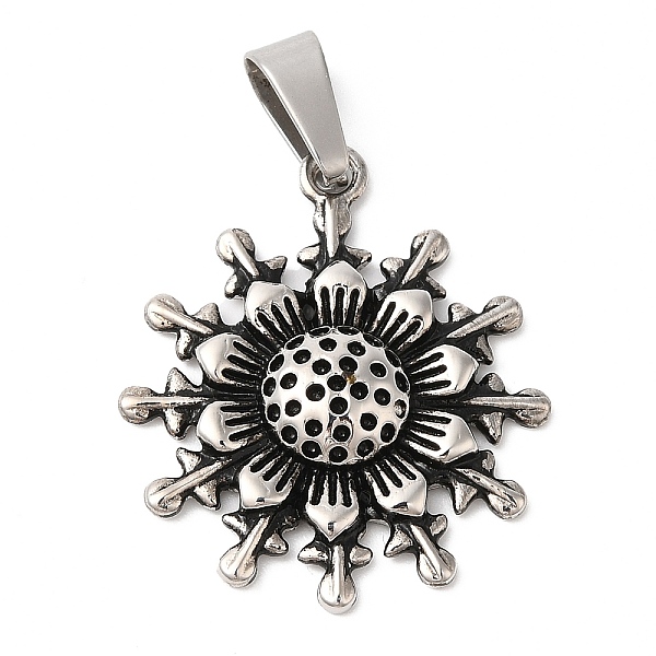 PandaHall 304 Stainless Steel Pendant Rhinestone Settings, Flower Charms, Antique Silver, Fit for 1mm Rhinestone, 33x28.5x5mm, Hole: 5mm 304...
PandaHall 304 Stainless Steel Pendant Rhinestone Settings, Flower Charms, Antique Silver, Fit for 1mm Rhinestone, 33x28.5x5mm, Hole: 5mm 304...
