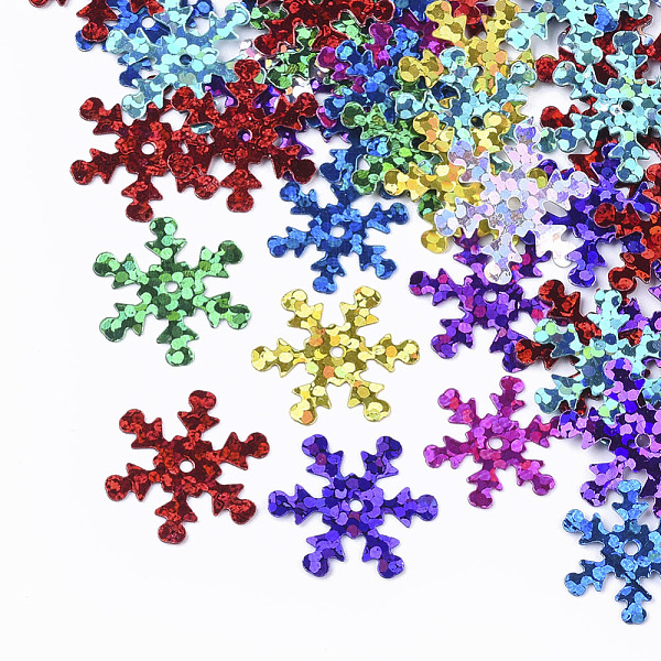 PandaHall Ornament Accessories, PVC Plastic Paillette/Sequins Beads, Double Face Laser Bright Flake, Christmas Snowflake, Mixed Color..., Multicolor
PandaHall Ornament Accessories, PVC Plastic Paillette/Sequins Beads, Double Face Laser Bright Flake, Christmas Snowflake, Mixed Color..., Multicolor