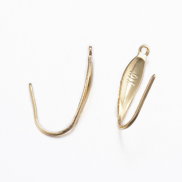 PandaHall 316 Surgical Stainless Steel Earring Hooks, with Vertical Loop, Golden, 20x4.5x1mm, Hole: 1.5mm, 20 Gauge, Pin: 0.8mm 316 Surgical...
PandaHall 316 Surgical Stainless Steel Earring Hooks, with Vertical Loop, Golden, 20x4.5x1mm, Hole: 1.5mm, 20 Gauge, Pin: 0.8mm 316 Surgical...