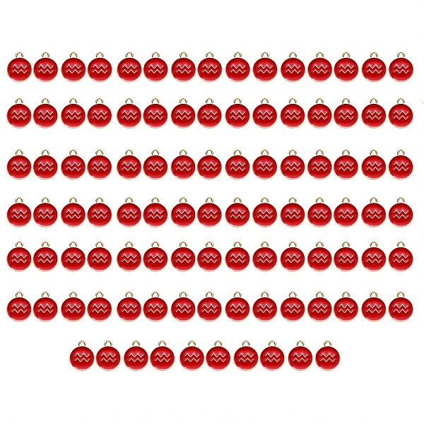 PandaHall Alloy Enamel Pendants, Flat Round with Constellation, Light Gold, Red, Aquarius, 15x12x2mm, Hole: 1.5mm, 100pcs/Box Alloy+Enamel...
PandaHall Alloy Enamel Pendants, Flat Round with Constellation, Light Gold, Red, Aquarius, 15x12x2mm, Hole: 1.5mm, 100pcs/Box Alloy+Enamel...