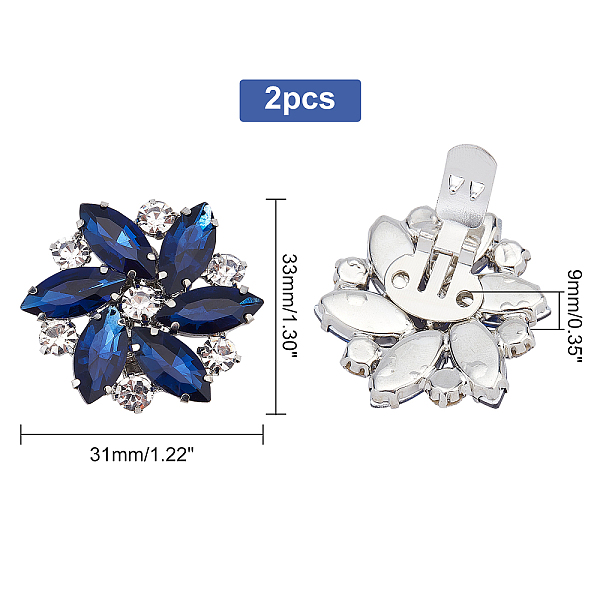 PandaHall FINGERINSPIRE 2PCS Crystal Shoe Clips 32.5x31.5mm Blue Rhinestones Shoe Buckles Charms Exquisite Flower Shape Shoes Jewelry...
PandaHall FINGERINSPIRE 2PCS Crystal Shoe Clips 32.5x31.5mm Blue Rhinestones Shoe Buckles Charms Exquisite Flower Shape Shoes Jewelry...