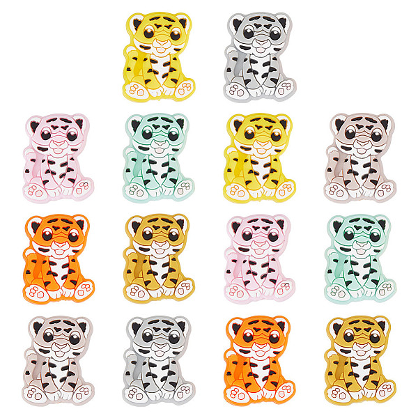 PandaHall GOMAKERER 14Pcs 7 Colors Tiger Food Grade Eco-Friendly Silicone Beads, Chewing Beads For Teethers, DIY Nursing Necklaces Making..., Multicolor
PandaHall GOMAKERER 14Pcs 7 Colors Tiger Food Grade Eco-Friendly Silicone Beads, Chewing Beads For Teethers, DIY Nursing Necklaces Making..., Multicolor