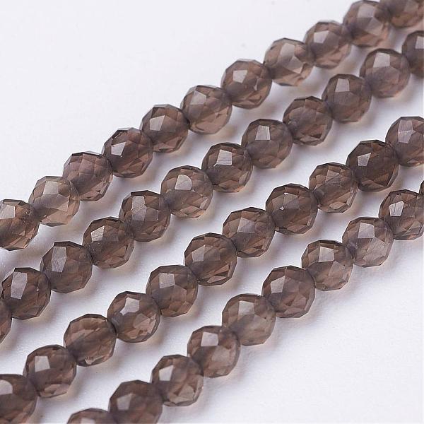 PandaHall Natural Smoky Quartz Beads Strands, Heated & Dyed, Faceted, Round, 3mm, Hole: 0.7mm, about 106pcs/strand, 12.6 inch(32cm) Smoky..., Black
PandaHall Natural Smoky Quartz Beads Strands, Heated & Dyed, Faceted, Round, 3mm, Hole: 0.7mm, about 106pcs/strand, 12.6 inch(32cm) Smoky..., Black