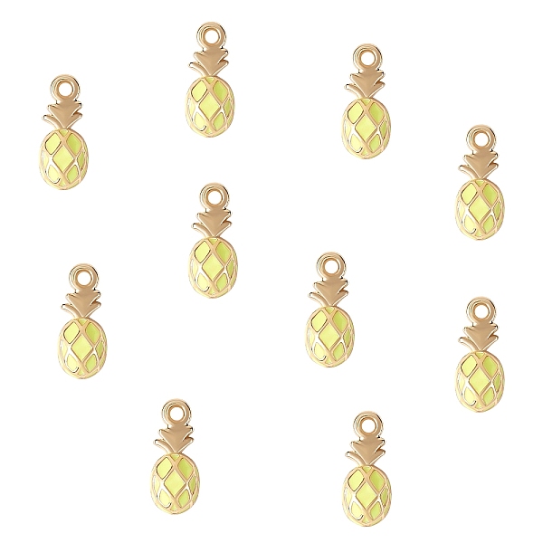PandaHall 10Pcs Brass Enamel Pendants, Long-Lasting Plated, Cadmium Free & Lead Free, Real 18K Gold Plated, Pineapple, Yellow, 9.5x4x2mm...
PandaHall 10Pcs Brass Enamel Pendants, Long-Lasting Plated, Cadmium Free & Lead Free, Real 18K Gold Plated, Pineapple, Yellow, 9.5x4x2mm...
