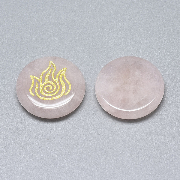 PandaHall Natural Rose Quartz Cabochons, Flat Round with Auspicious Cloud Pattern, 25x5.5mm, 4pcs/set Rose Quartz Flat Round
PandaHall Natural Rose Quartz Cabochons, Flat Round with Auspicious Cloud Pattern, 25x5.5mm, 4pcs/set Rose Quartz Flat Round