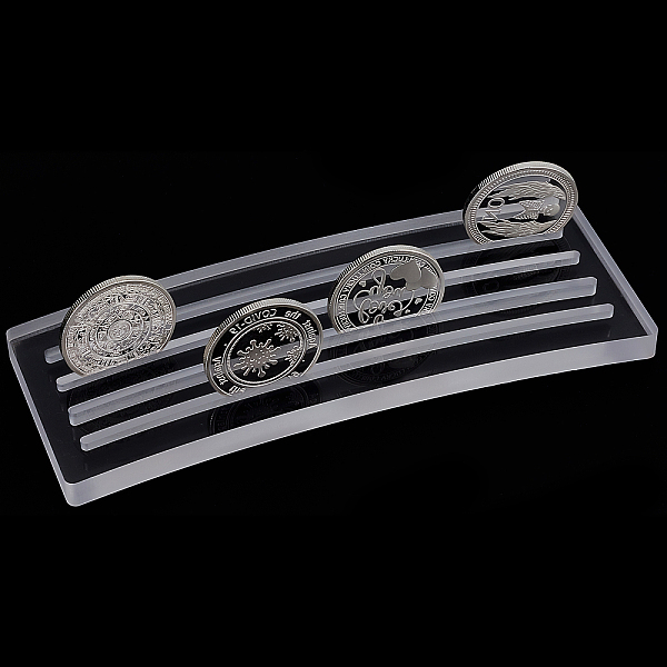 PandaHall GLOBLELAND Acrylic Coins Holder Challenge Coins Display Shelves Stand 4 Row Coins Display Holder Rack Case for Café Art Museum..., Clear
PandaHall GLOBLELAND Acrylic Coins Holder Challenge Coins Display Shelves Stand 4 Row Coins Display Holder Rack Case for Café Art Museum..., Clear