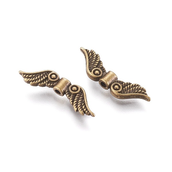 PandaHall Tibetan Style Alloy Beads, Cadmium Free & Nickel Free &, Lead Free, Antique Bronze Color, Wing, Size: about 7mm long, 23mm wide...
PandaHall Tibetan Style Alloy Beads, Cadmium Free & Nickel Free &, Lead Free, Antique Bronze Color, Wing, Size: about 7mm long, 23mm wide...