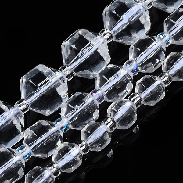 PandaHall Synthetic Quartz Beads Strands, with Seed Beads, Faceted, Polygon, 9.5x9mm, Hole: 1.2mm, about 34pcs/strand, 14.96 inch(38cm)...
PandaHall Synthetic Quartz Beads Strands, with Seed Beads, Faceted, Polygon, 9.5x9mm, Hole: 1.2mm, about 34pcs/strand, 14.96 inch(38cm)...