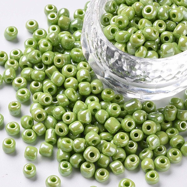 PandaHall 6/0 Glass Seed Beads, Opaque Colors Lustered, Round, Round Hole, Green Yellow, 6/0, 4mm, Hole: 1.5mm, about 450pcs/50g, 50g/bag...
PandaHall 6/0 Glass Seed Beads, Opaque Colors Lustered, Round, Round Hole, Green Yellow, 6/0, 4mm, Hole: 1.5mm, about 450pcs/50g, 50g/bag...