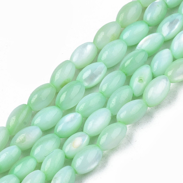 PandaHall Natural Freshwater Shell Beads Strands, Dyed, Rice, Aquamarine, 5x3mm, Hole: 0.9mm, about 80~83pcs/strand, 14.76 inch~15.55 inch..., Green
PandaHall Natural Freshwater Shell Beads Strands, Dyed, Rice, Aquamarine, 5x3mm, Hole: 0.9mm, about 80~83pcs/strand, 14.76 inch~15.55 inch..., Green