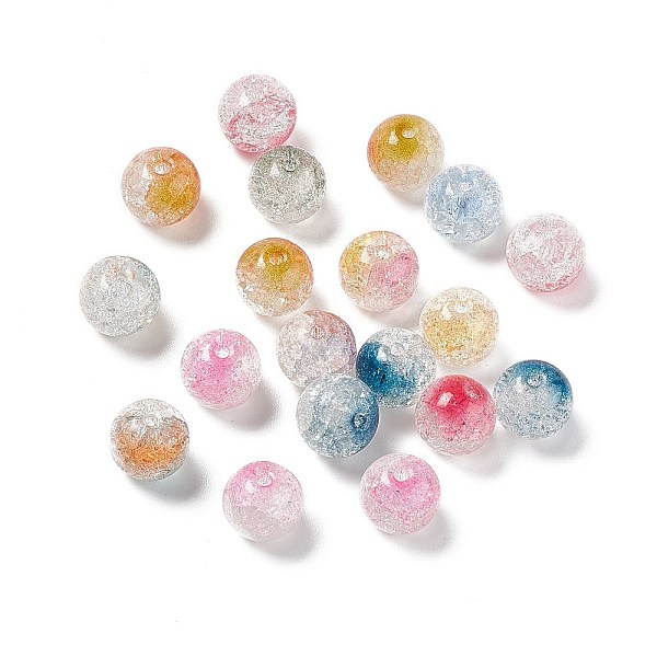 PandaHall Transparent Crackle Glass Beads, Round, Mixed Color, 10x9mm, Hole: 1.6mm, about 826pcs/1000g Glass Round Multicolor
PandaHall Transparent Crackle Glass Beads, Round, Mixed Color, 10x9mm, Hole: 1.6mm, about 826pcs/1000g Glass Round Multicolor