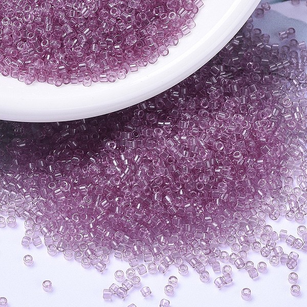 PandaHall MIYUKI Delica Beads, Cylinder, Japanese Seed Beads, 11/0, (DB1413) Transparent Light Rose, 1.3x1.6mm, Hole: 0.8mm, about..., Purple
PandaHall MIYUKI Delica Beads, Cylinder, Japanese Seed Beads, 11/0, (DB1413) Transparent Light Rose, 1.3x1.6mm, Hole: 0.8mm, about..., Purple