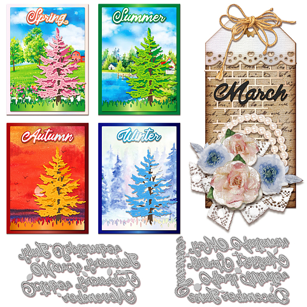 PandaHall GLOBLELAND 16Pcs Month Season Text Cutting Dies for Card Making 12 Months and 4 Seasons Word Metal Die Cuts Cutting Dies Template...
PandaHall GLOBLELAND 16Pcs Month Season Text Cutting Dies for Card Making 12 Months and 4 Seasons Word Metal Die Cuts Cutting Dies Template...