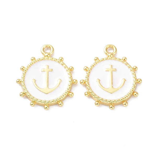 PandaHall Eco-Friendly Stainless Steel Enamel Pendants, Real 18K Gold Plated, Long-Lasting Plated, Flat Round with Anchor, White...
PandaHall Eco-Friendly Stainless Steel Enamel Pendants, Real 18K Gold Plated, Long-Lasting Plated, Flat Round with Anchor, White...