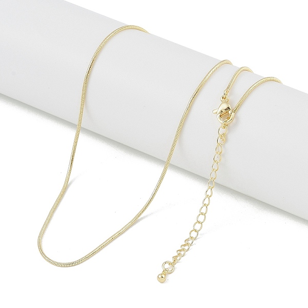 PandaHall Brass Round Snake Chain Necklaces, Real 18K Gold Plated, 18.11x0.47 inch(460x12mm) Brass
PandaHall Brass Round Snake Chain Necklaces, Real 18K Gold Plated, 18.11x0.47 inch(460x12mm) Brass