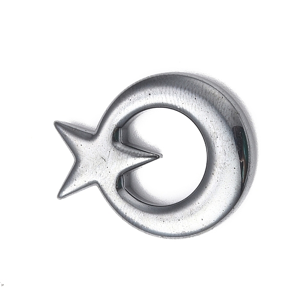 PandaHall Non-magnetic Hematite Pendants, Round Ring with Star Charms, Hematite Plated, 27x21x4mm, Hole: 1mm Non-magnetic Hematite Ring
PandaHall Non-magnetic Hematite Pendants, Round Ring with Star Charms, Hematite Plated, 27x21x4mm, Hole: 1mm Non-magnetic Hematite Ring