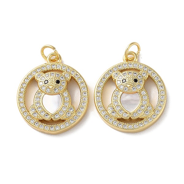 PandaHall Brass Micro Pave Cubic Zirconia Pendants, with Shell and Jump Ring, Real 18K Gold Plated, Bear, 21x18x5mm, Hole: 3mm Brass+Cubic..., Clear
PandaHall Brass Micro Pave Cubic Zirconia Pendants, with Shell and Jump Ring, Real 18K Gold Plated, Bear, 21x18x5mm, Hole: 3mm Brass+Cubic..., Clear
