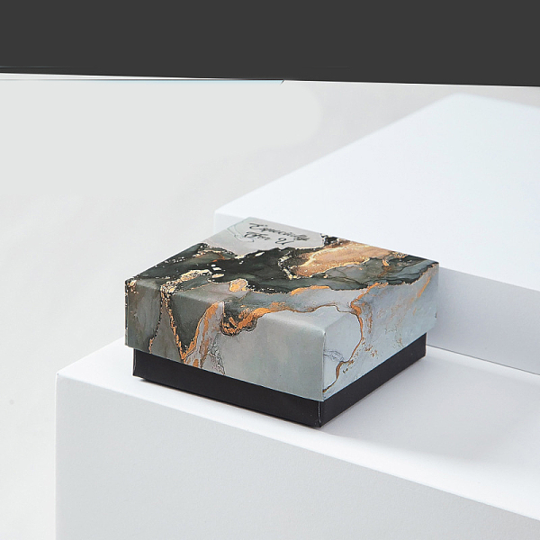 PandaHall Cardboard Jewelry Set Box, with Sponge inside, Square with Marble Pattern, Black, 7.5x7.5x3.5cm Paper Others Black
PandaHall Cardboard Jewelry Set Box, with Sponge inside, Square with Marble Pattern, Black, 7.5x7.5x3.5cm Paper Others Black