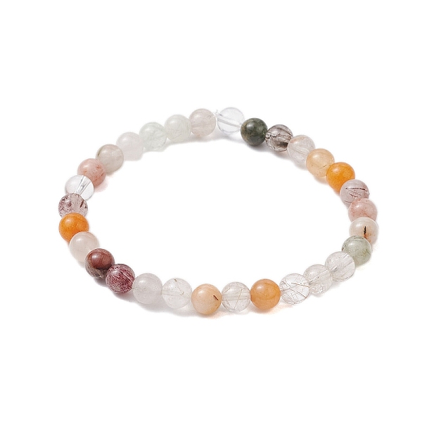 PandaHall 6.5mm Round Natural Rutilated Quartz Beaded Stretch Bracelets for Women Men, Inner Diameter: 2-1/8 inch(5.5cm) Rutilated Quartz...
PandaHall 6.5mm Round Natural Rutilated Quartz Beaded Stretch Bracelets for Women Men, Inner Diameter: 2-1/8 inch(5.5cm) Rutilated Quartz...