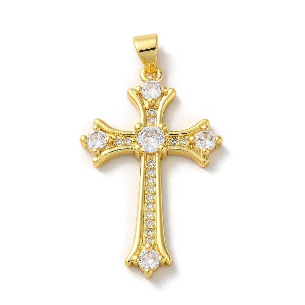 PandaHall Brass Micro Pave Cubic Zirconia Pendants, Cross, Real 18K Gold Plated, 33x20.5x3.5mm, Hole: 4x3.5mm Brass+Cubic Zirconia Cross..., Clear
PandaHall Brass Micro Pave Cubic Zirconia Pendants, Cross, Real 18K Gold Plated, 33x20.5x3.5mm, Hole: 4x3.5mm Brass+Cubic Zirconia Cross..., Clear