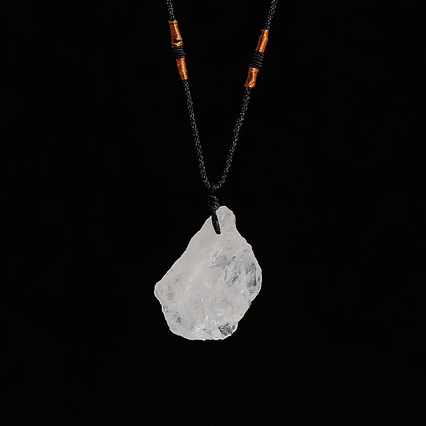 PandaHall Natural Raw Quartz Crystal Nugget Pendant Necklaces, Braided Cord Necklace for Women, 23-5/8 inch(60cm) Quartz Crystal Nuggets
PandaHall Natural Raw Quartz Crystal Nugget Pendant Necklaces, Braided Cord Necklace for Women, 23-5/8 inch(60cm) Quartz Crystal Nuggets