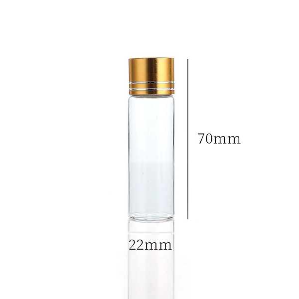 PandaHall Clear Glass Bottles Bead Containers, Screw Top Bead Storage Tubes with Aluminum Cap, Column, Golden, 2.2x7cm, Capacity: 15ml...
PandaHall Clear Glass Bottles Bead Containers, Screw Top Bead Storage Tubes with Aluminum Cap, Column, Golden, 2.2x7cm, Capacity: 15ml...