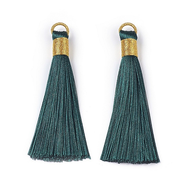 PandaHall Polyester Tassel Big Pendant Decorations, Teal, 83mm, Hole: 8x6.5mm Polyester Cyan
PandaHall Polyester Tassel Big Pendant Decorations, Teal, 83mm, Hole: 8x6.5mm Polyester Cyan