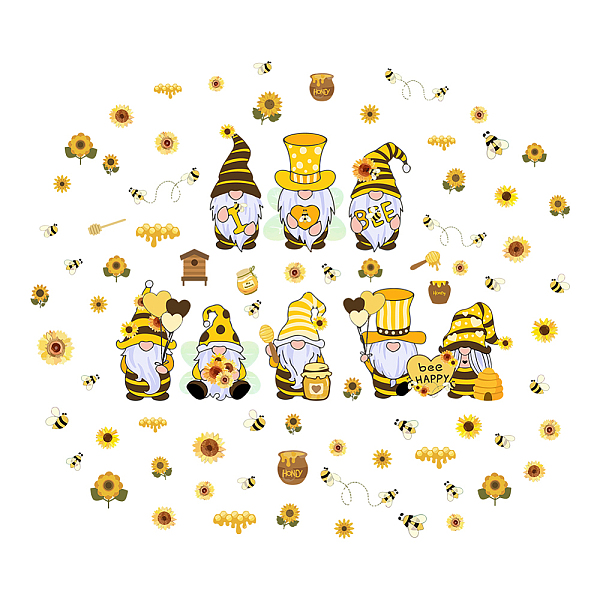 PandaHall PVC Wall Stickers, Wall Decoration, Bees Pattern, 290x1180mm, 2pcs/set PVC Bees
PandaHall PVC Wall Stickers, Wall Decoration, Bees Pattern, 290x1180mm, 2pcs/set PVC Bees