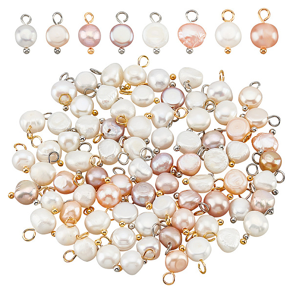 PandaHall 80 Pcs 4 Styles Freshwater Pearl Pendants Charms, Oval Shape Freshwater Pearl Pendants White Pink Pearl Charms with Golden Brass..., Multicolor
PandaHall 80 Pcs 4 Styles Freshwater Pearl Pendants Charms, Oval Shape Freshwater Pearl Pendants White Pink Pearl Charms with Golden Brass..., Multicolor