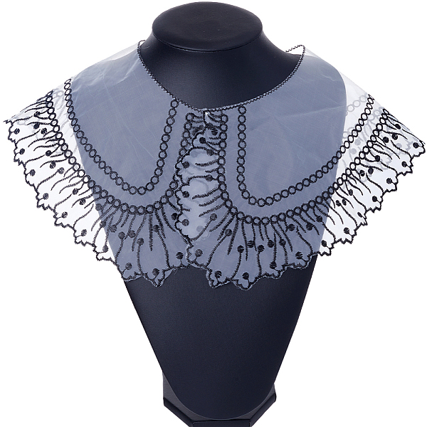 PandaHall Polyester Embroideried Collar, Sew on Lace Neckline Trim, Garment Accessories, Black, 39.5x49x0.05cm Polyester Black
PandaHall Polyester Embroideried Collar, Sew on Lace Neckline Trim, Garment Accessories, Black, 39.5x49x0.05cm Polyester Black