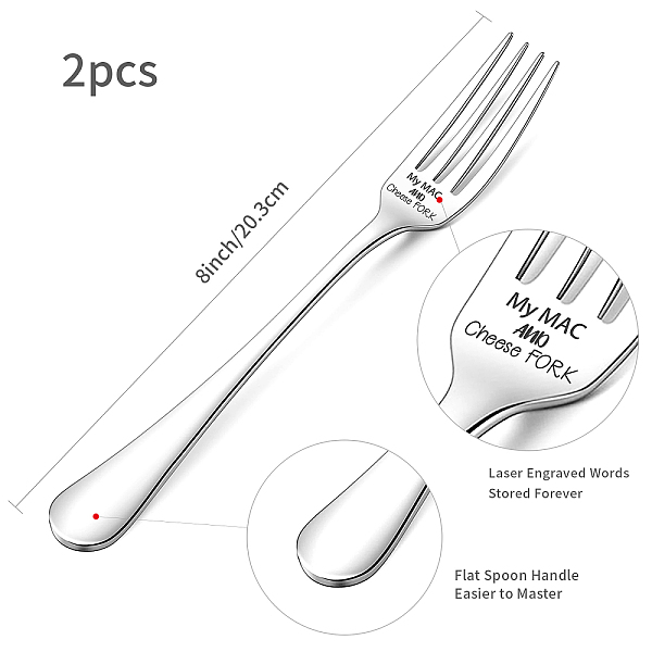 PandaHall Word Pattern Stainless Steel Fork, Black, 20.3x2.4x0.2~0.3cm, Packing Box: 27.5x9.3x3.6cm, 2pcs/set Stainless Steel Word Black
PandaHall Word Pattern Stainless Steel Fork, Black, 20.3x2.4x0.2~0.3cm, Packing Box: 27.5x9.3x3.6cm, 2pcs/set Stainless Steel Word Black