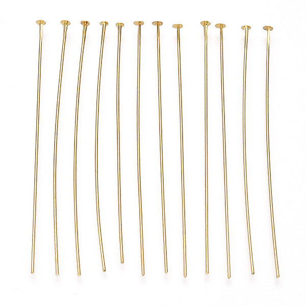 PandaHall Brass Flat Head Pins, Long-Lasting Plated, Real Gold Plated, Nickel Free, Real 18K Gold Plated, 63x0.7mm, head: 2mm, 227pcs/bag....
PandaHall Brass Flat Head Pins, Long-Lasting Plated, Real Gold Plated, Nickel Free, Real 18K Gold Plated, 63x0.7mm, head: 2mm, 227pcs/bag....