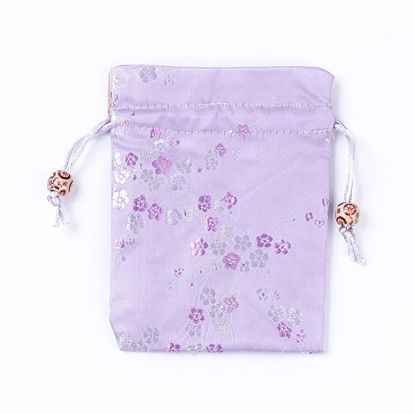 PandaHall Silk Packing Pouches, Drawstring Bags, with Wood Beads, Lilac, 14.7~15x10.9~11.9cm Silk Purple
PandaHall Silk Packing Pouches, Drawstring Bags, with Wood Beads, Lilac, 14.7~15x10.9~11.9cm Silk Purple