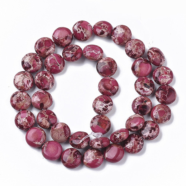 PandaHall Natural Imperial Jasper Beads Strands, Dyed, Flat Round, Pale Violet Red, 10x4.5mm, Hole: 1mm, about 39~42pcs/Strand, 15.35..., Pink
PandaHall Natural Imperial Jasper Beads Strands, Dyed, Flat Round, Pale Violet Red, 10x4.5mm, Hole: 1mm, about 39~42pcs/Strand, 15.35..., Pink