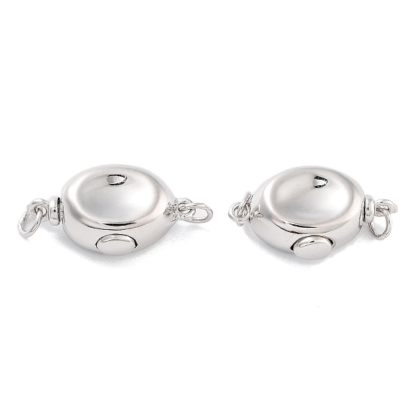 PandaHall 925 Sterling Silver Box Clasps, Oval, Real Platinum Plated, 9x16.5x6mm Sterling Silver Oval
PandaHall 925 Sterling Silver Box Clasps, Oval, Real Platinum Plated, 9x16.5x6mm Sterling Silver Oval