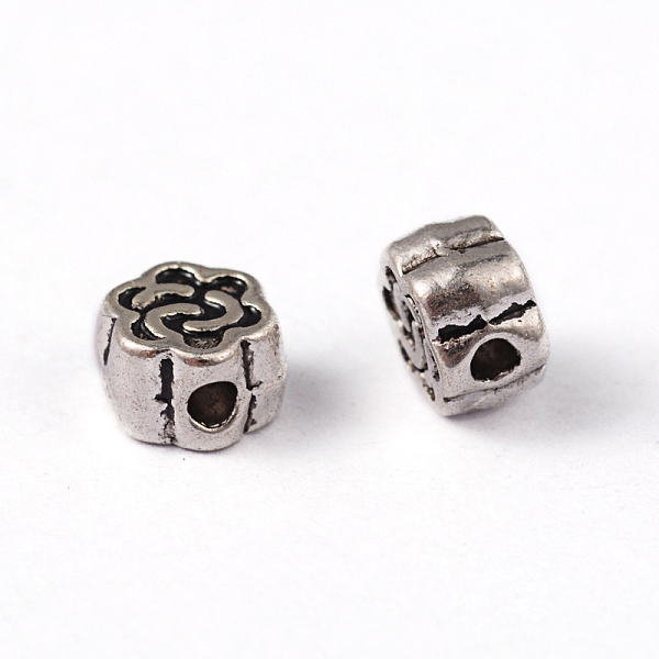PandaHall Tibetan Style Alloy Beads, Flower, Antique Silver, Lead Free & Cadmium Free, 4.5x3mm, Hole: 1mm Alloy Flower
PandaHall Tibetan Style Alloy Beads, Flower, Antique Silver, Lead Free & Cadmium Free, 4.5x3mm, Hole: 1mm Alloy Flower