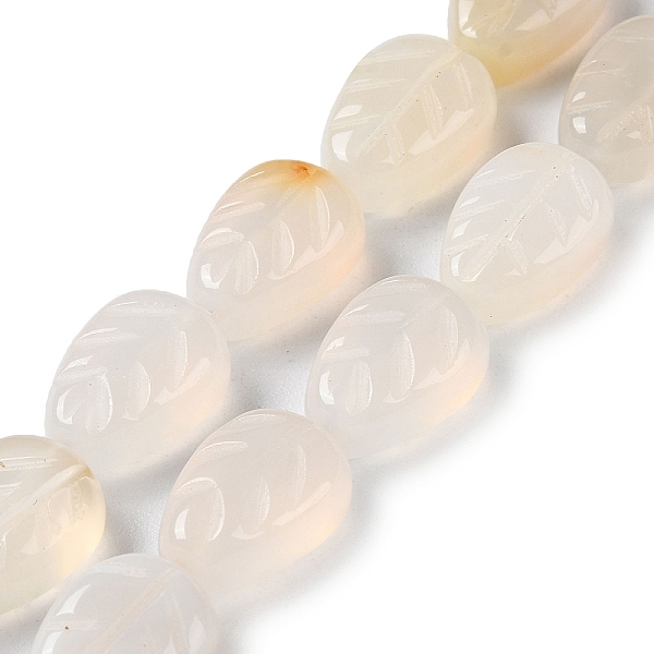 PandaHall Natural White Agate Beads Strands, Leaf, 14~14.5x10~10.5x5.5~6mm, Hole: 1.2mm, about 15pcs/strand, 8.43''(21.4cm) Natural Agate...
PandaHall Natural White Agate Beads Strands, Leaf, 14~14.5x10~10.5x5.5~6mm, Hole: 1.2mm, about 15pcs/strand, 8.43''(21.4cm) Natural Agate...