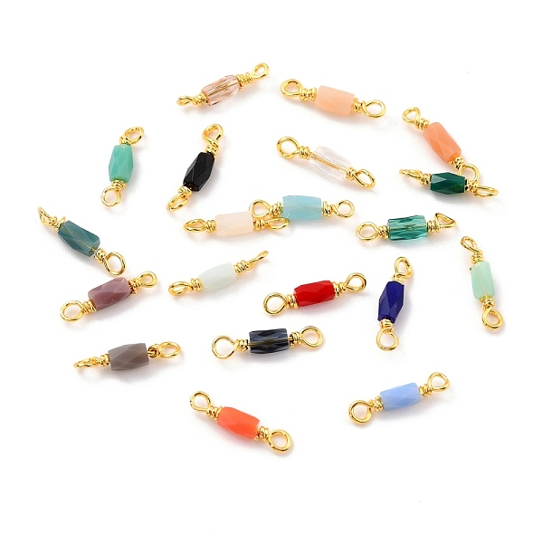 PandaHall Eco-Friendly Electroplated Glass Links Connectors, with Golden Brass Findings, Cadmium Free & Lead Free, Faceted, Polygon, Mixed..., Multicolor
PandaHall Eco-Friendly Electroplated Glass Links Connectors, with Golden Brass Findings, Cadmium Free & Lead Free, Faceted, Polygon, Mixed..., Multicolor
