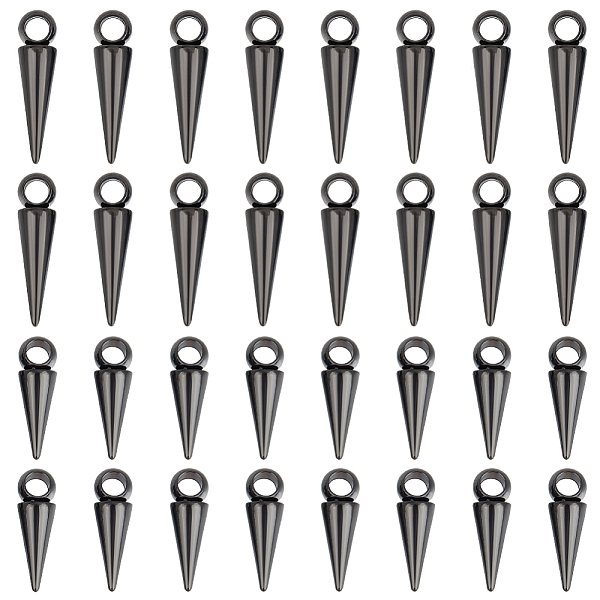 PandaHall Unicraftale 32Pcs 2 Style Titanium Steel Pendants, Cone/Spike Charm, Electrophoresis Black, 15.5~19.5x5mm, Hole: 3mm, 16pcs/style...
PandaHall Unicraftale 32Pcs 2 Style Titanium Steel Pendants, Cone/Spike Charm, Electrophoresis Black, 15.5~19.5x5mm, Hole: 3mm, 16pcs/style...