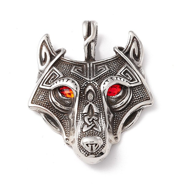 PandaHall 304 Stainless Steel Pendants, with Rhinestone Eyes, Wolf, Red, 49x39x7mm, Hole: 5.5X9.5mm 304 Stainless Steel Other Animal Red
PandaHall 304 Stainless Steel Pendants, with Rhinestone Eyes, Wolf, Red, 49x39x7mm, Hole: 5.5X9.5mm 304 Stainless Steel Other Animal Red