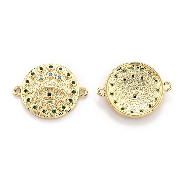 PandaHall Brass Micro Pave Colorful Cubic Zirconia Links, Long-Lasting Plated, Flat Round with Eye, Real 18K Gold Plated, 16x21x3mm, Hole...
PandaHall Brass Micro Pave Colorful Cubic Zirconia Links, Long-Lasting Plated, Flat Round with Eye, Real 18K Gold Plated, 16x21x3mm, Hole...