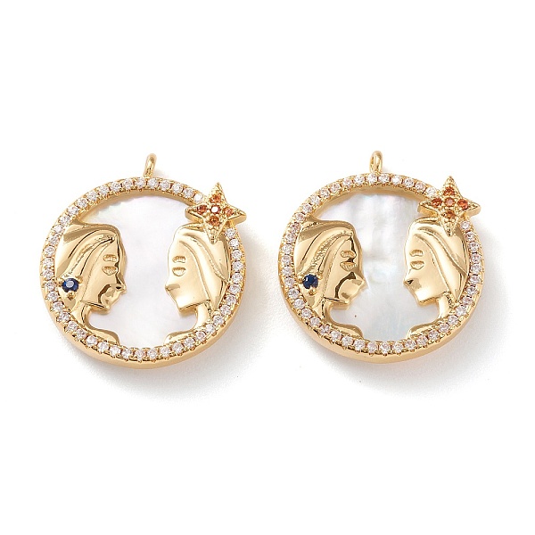 PandaHall Real 18K Gold Plated Brass Micro Pave Clear Cubic Zirconia Pendants, with Shell, Long-Lasting Plated, Flat Round with...
PandaHall Real 18K Gold Plated Brass Micro Pave Clear Cubic Zirconia Pendants, with Shell, Long-Lasting Plated, Flat Round with...
