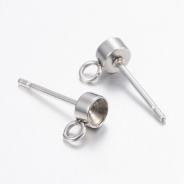 PandaHall 304 Stainless Steel Stud Earring Findings, with Loop, For Pointed Back Rivoli Rhinestone, Stainless Steel Color, Fit For 3mm...
PandaHall 304 Stainless Steel Stud Earring Findings, with Loop, For Pointed Back Rivoli Rhinestone, Stainless Steel Color, Fit For 3mm...